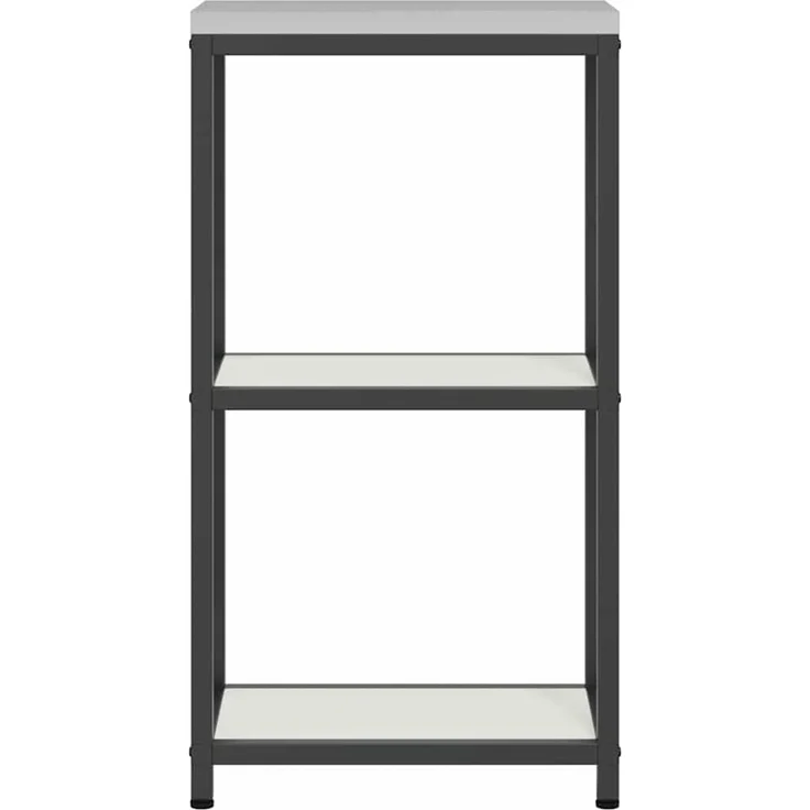 vidaXL Küchenaufbewahrung mit Regal Weiß 60 x 50 x 92 cm Stahl 874976 – Bild 6