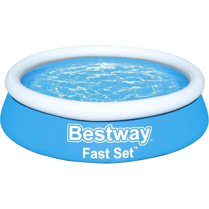 Bestway Fast Set Aufblasbarer Pool Rund 183x51 cm Blau 92844 – Bild 1