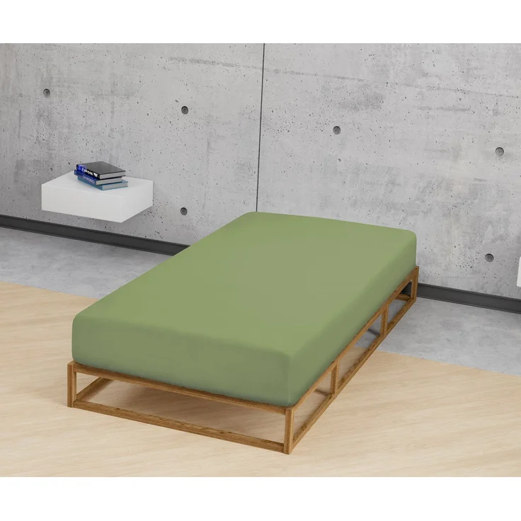 biberna Jersey-Elastic-Spannbetttuch 0077866, fichte, 1x 180x200 cm - 200x220 cm – Bild 3