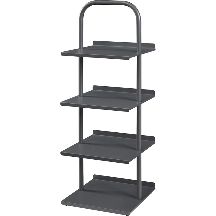 Schuhregal Poytya Stahl 96x34x32 cm Anthrazit [en. casa] – Bild 3