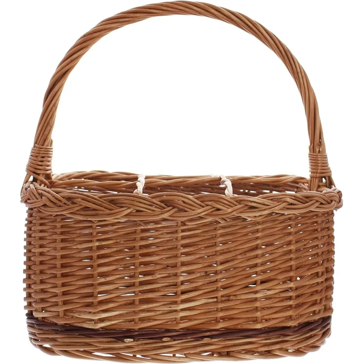 Flaschenkorb "Rustico", für 6 Flaschen Einkaufskorb Picnickorb Aufbewahrungskorb – Bild 4