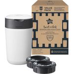 Tommee Tippee Twist and Click Advanced Windeleimer mit 2 Nachfüllkassetten, garantierter Geruchs- und Keimschutz, großes Fassungsvermögen (Verpackung kann variieren)