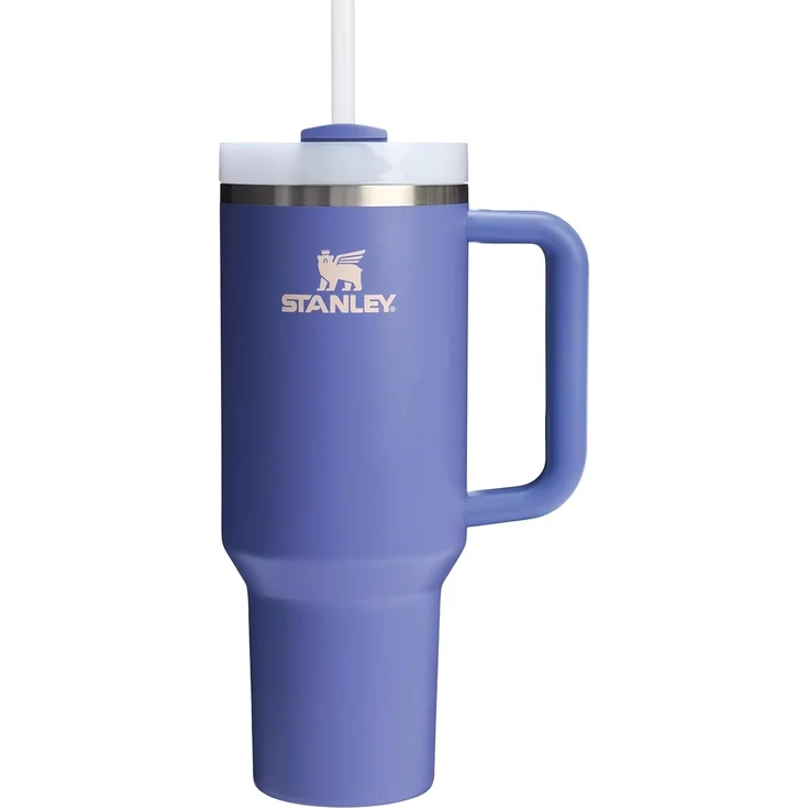 Stanley Quencher H2.0 Flowstate Trinkflasche Mit Strohhalm 1.2L - Thermobecher Kühlt 11 Stunden - 48 Stunden Eisgekühlt - Spülmaschinenfest - Thermosflasche BPA Frei - Edelstahl Trinkbecher - Lupine – Bild 1
