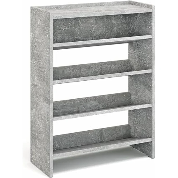 KOMTO Schuhregal Elexis 4 Schmal - Schuhablage Flur mit 4 Ebenen Offener Schuhschrank, Schuhschrank Schuh Organizer Platzsparend, 60 x 25 x 80 cm – Bild 7