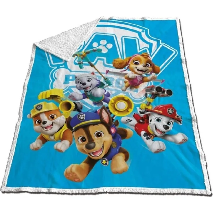 PAW Patrol Kuscheldecke – Flauschige Sherpa Decke 120x150 cm