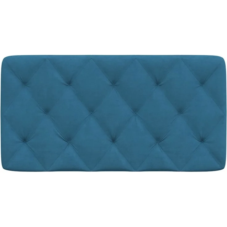 vidaXL Kopfteil-Kissen Blau 100 cm Samt 374718 – Bild 5