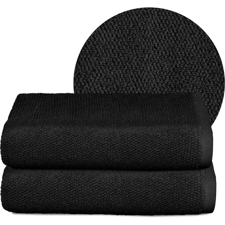Beautex Handtuch Set, Premium Frottier Sets, 100% Baumwolle 550g/m², Multischlaufen-Optik, Frottier, saugstark, weich, flusenfrei, schnelltrocknend, schadstoffgeprüft
