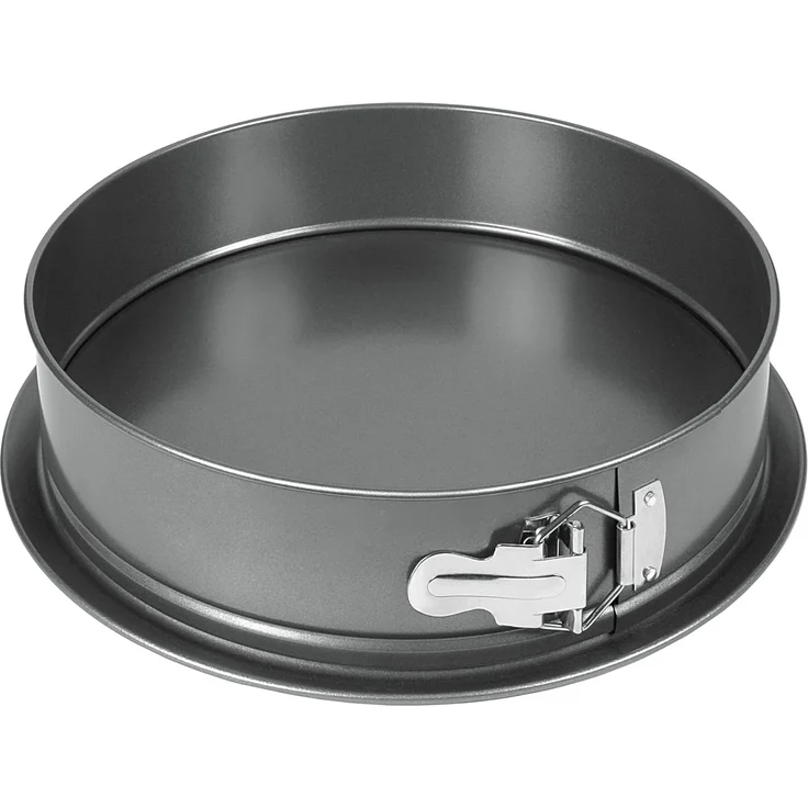 wenco Springform 28 cm Ø – Runde Kuchenform aus Antihaft-Stahl, Auslaufsicherer Rand, 7,5 cm Hoch, Perfekt für Kuchen, Torten & Quiches, Ergonomischer Edelstahlverschluss, Schwarz – Bild 1