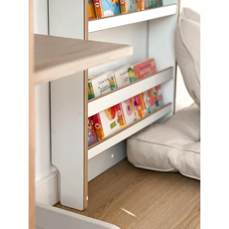 MAMOI® Kinderbücherregal aus Holzwerkstoff – Bücherkiste, Kinderbücherregal, Bücherregal für Kinderzimmer, Bücherbank, Wandregal, Montessori Kindermöbel – Bild 5