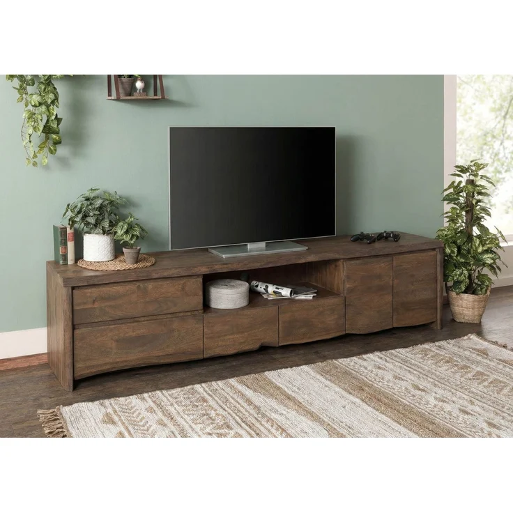 TV-Board Mango 260 x 45 x 50 braun geölt PURE MANGO #225 – Bild 3