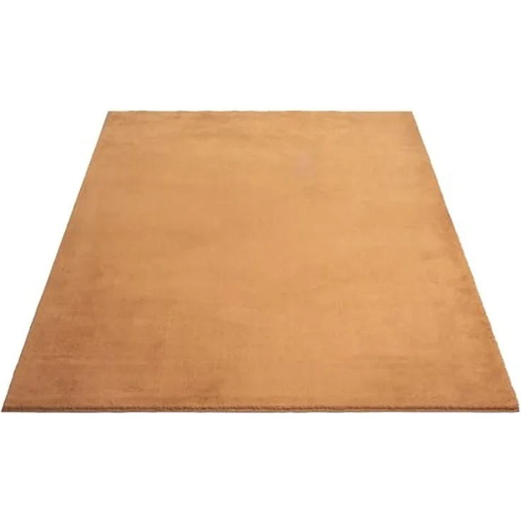the carpet Relax kuscheliger Kurzflor Teppich, Anti-Rutsch Unterseite, Waschbar bis 30 Grad, Super Soft, Felloptik, Terra, 160x220 cm – Bild 3
