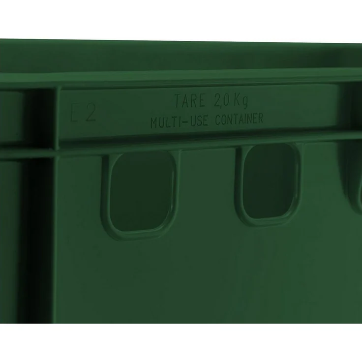 5x Fleischkiste E2 Fleischerkiste Eurobox 60x40x20cm lebensmittelecht, robust, stapelbar | Lagerkisten, Stapelkisten, Metzgerkiste Made in Germany – Bild 2