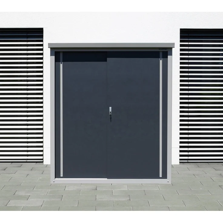 Trimetals Metall Gartenschrank Guardian D63 | Grau – Bild 3