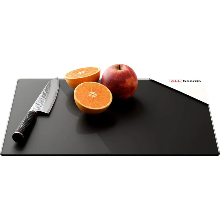 ALLboards Schneidebrett Glas Herdabdeckplatte Schneidebrett 30x40 cm Arbeitsplatte Herdschutz, Glas