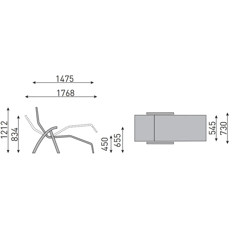 Kettler Tampa Bäderliege - anthrazit / anthrazit – Bild 4