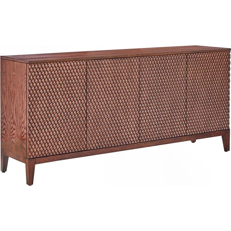 KAWOLA Sideboard COPAS 4 Türen Eiche furniert braun 85 x 40 x 180 cm – Bild 3