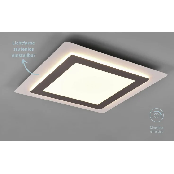 lightling LED Deckenleuchte Maya, LED fest integriert, Tageslichtweiß, Dimmer, Lichtfarbe einstellbar, Nachtlicht, Timer – Bild 1