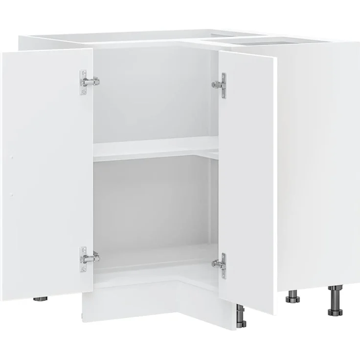 vidaXL Küchen-Eckunterschrank Lucca Weiß Holzwerkstoff 853747 – Bild 5