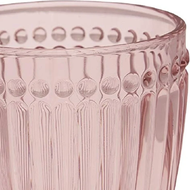 Greengate Glas Alice Glass Water pale pink 9 cm, Glass – Bild 2