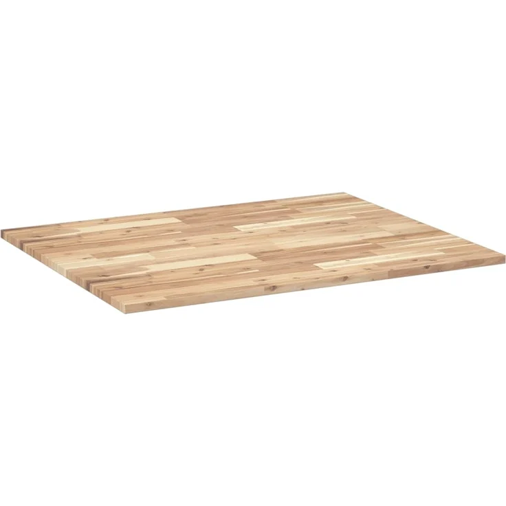 vidaXL Tischplatte Rechteckig 100x80x2 cm Massivholz Akazie 4008763 – Bild 6