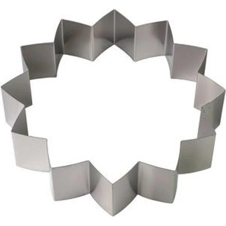 LARES Backform 6056, Seerose mit 12 Zacken, Ø ca. 27cm, rostfreier Edelstahl, ohne Boden, Made in Germany – Bild 6