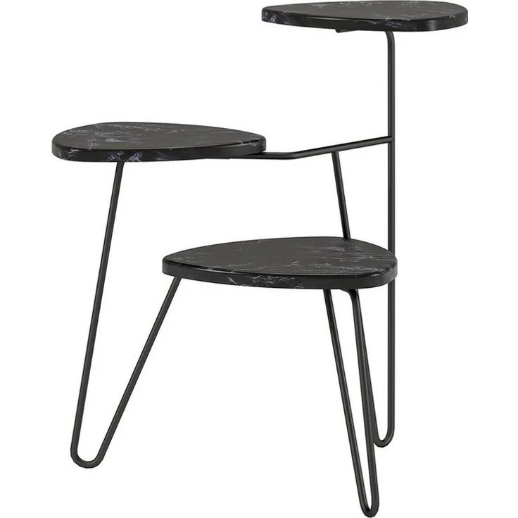loft24 Pflanzentreppe Athena, Pflanzenregal in Marmoroptik, Metallgestell, modernes Design – Bild 5
