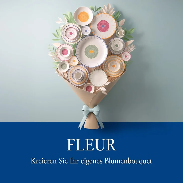 Villeroy & Boch Fleur Vert Speiseteller ø 26,6 cm – Bild 7