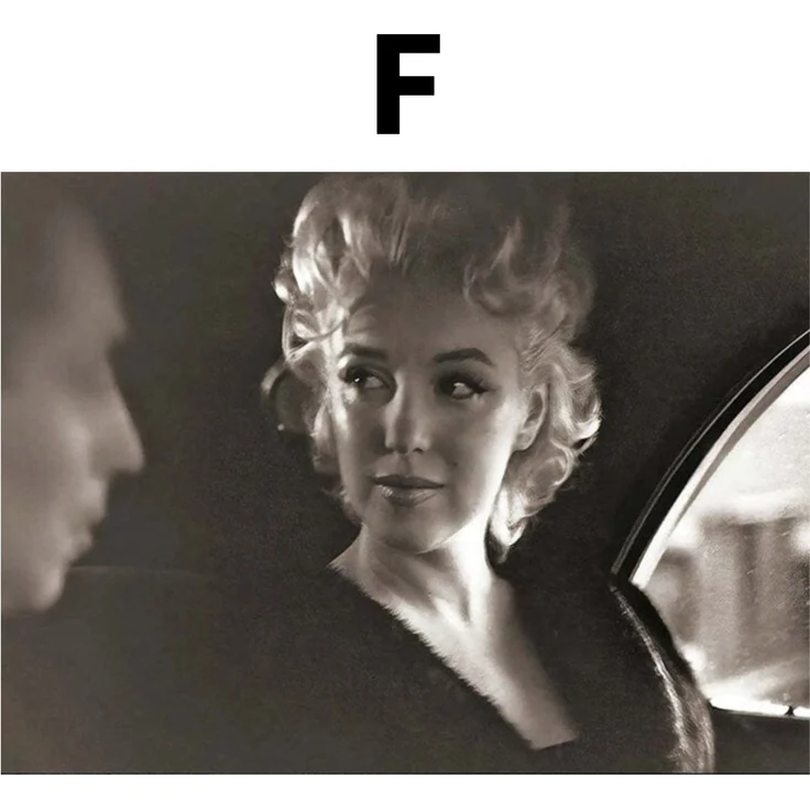 Poster Marylin Monroe · Wandbilder Wohnzimmer & Schlafzimmer · Deko Print Bilder · ohne Rahmen - F / 13x18cm