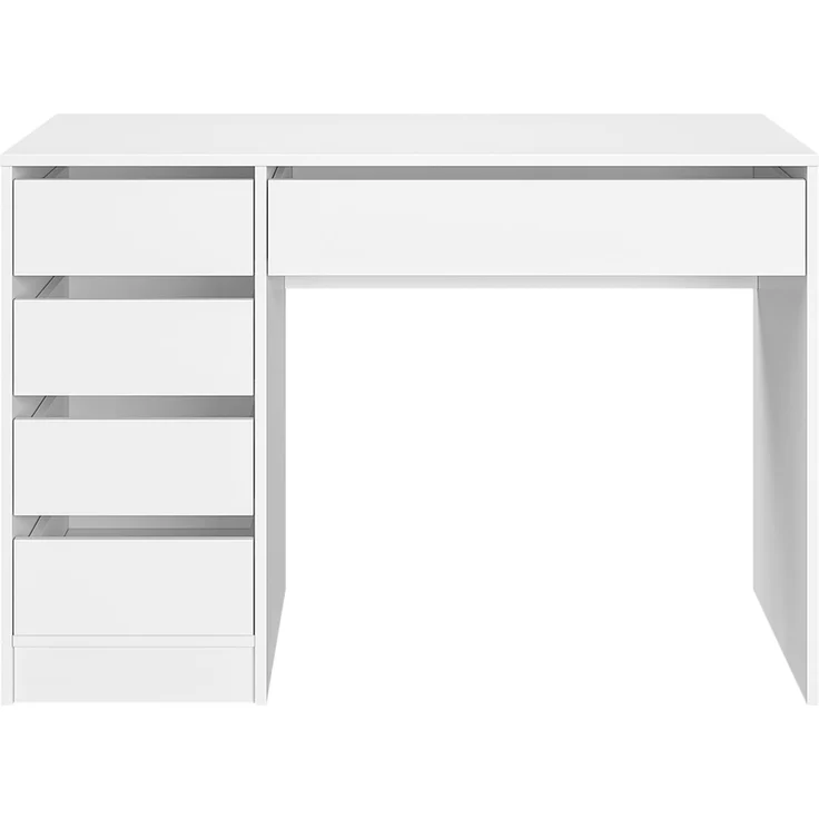 Bellabino 'Nore' Kinderschreibtisch mit 5 Schubladen, beidseitig montierbar, weiß, 75x53x110 cm, Jugendschreibtisch mit Stauraum – Bild 9