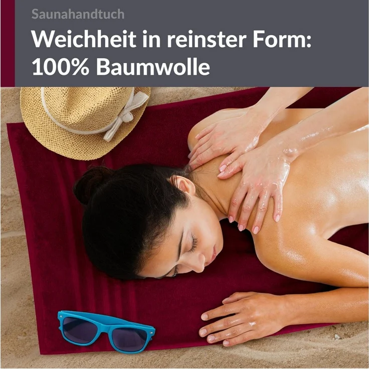 Lashuma Saunatuch XXL Handtuch London, Frottee (1-St), großes Badetuch Damen & Badehandtuch Herren 80x200 - Saunahandtuch – Bild 3
