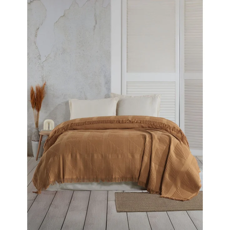 L'essentiel Maison 'Sirius - Mustard' Doppelpiqué, Senf, 240 x 220 cm