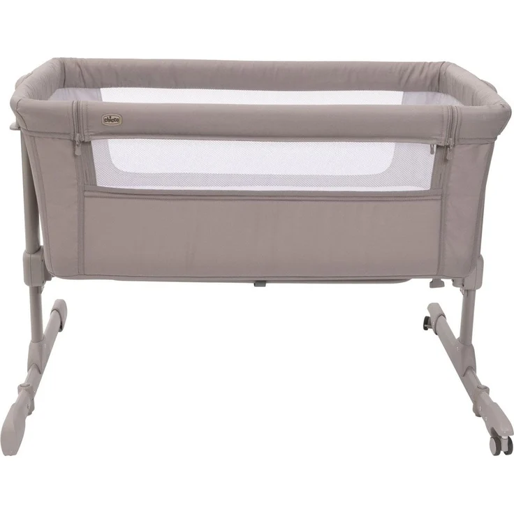 Chicco Next2Me Essential Babybett, Beistellbett, kompatibel mit verschiedenen Betten, höhenverstellbar, gute Luftzirkulation, Matratze und Tasche inklusive, 0-6 Monate, Beige – Bild 4