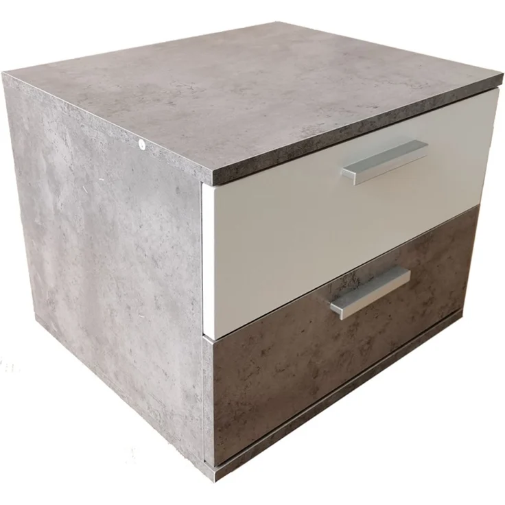 HTI-Line Nachtkommode Nachtschrank Nina mit zwei Schubladen (Stück, 1 St, 1 Nachtschrank), Nachttisch Nachtkommode Nachtkonsole – Bild 2