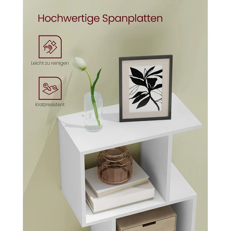 VASAGLE 'LBC461W01' Bücherregal mit 6 Ebenen, weiß, 24 x 40 x 191 cm – Bild 7
