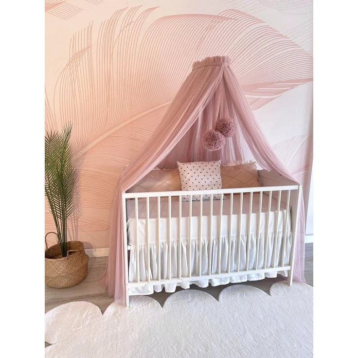 Baby Fancyroom Betthimmel Betthimmel aus 12 Meter Tüll aus 1. Klasse für Kinderbett Gitterbett, Himmel für Babybett Kinderbett – Bild 2