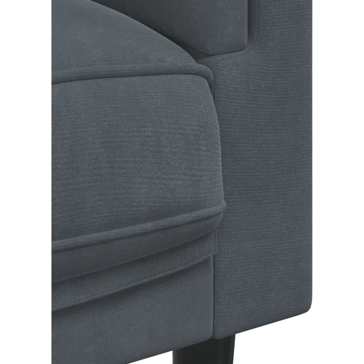 vidaXL Sessel mit Kissen Dunkelgrau Samt 372623 – Bild 6