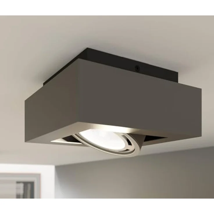 Arcchio Deckenlampe Ronka, moderne 1-flammige LED-Deckenleuchte in Schwarz aus Aluminium, GU10 für Wohnzimmer und Flur – Bild 5