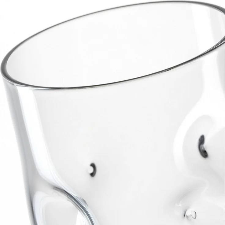LEONARDO Gläser-Set Trinkglas VESUVIO, 300 ml, 4er-Set, 4-tlg, Glas, konische Form, markantes Design - mit Einquetschungen – Bild 4