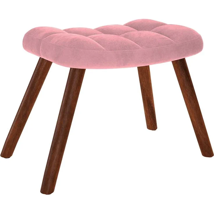 vidaXL Schaukelstuhl mit Hocker Pink Velvet 4016847 – Bild 4