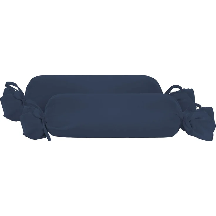 biberna Feinjersey-Kopfkissenbezug, marine, 15x40 cm – Bild 1