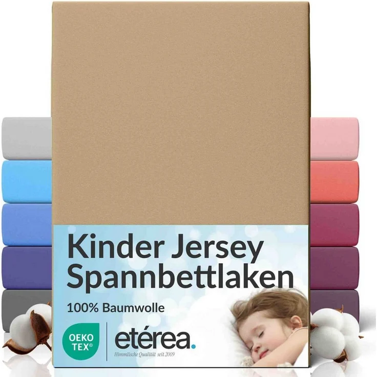 etérea Himmlische Qualität Spannbettlaken etérea Comfort Jersey Spannbettlaken, Jersey, Gummizug: rundum, (1 Stück) – Bild 1