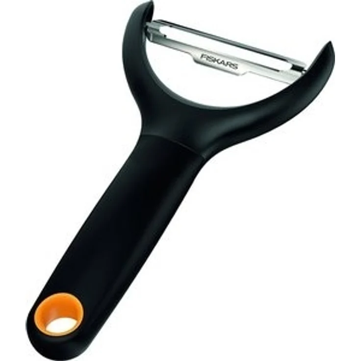 Fiskars Functional Form Gemüseschäler, Sparschäler, Obstschäler, Gemüse Schäler, Küchenhelfer, Edelstahl, 23 cm, 1016122 – Bild 6