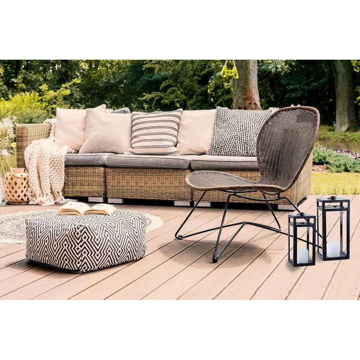 Marrakesch Orient & Mediterran Interior Kerzenlaterne 2er Set Skandinavisches Design Balkon Windlicht Gartenlaterne Edvin (2 St), 2er Set – Bild 6