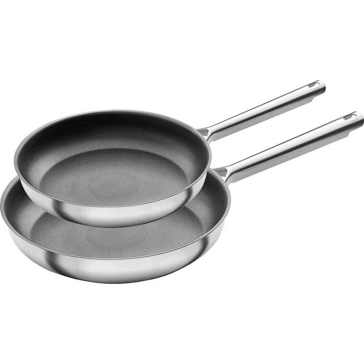 ZWILLING 'TrueFlow' Bratpfannen Set Antihaftbeschichtung, Induktionsgeeignet, Edelstahl, 24 cm + 28cm – Bild 5