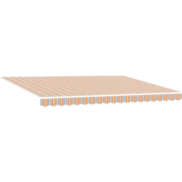 vidaXL Elektrische ausziehbare Markise Blau, Orange, Weiß 4 × 3,5 m 3421380 – Bild 5