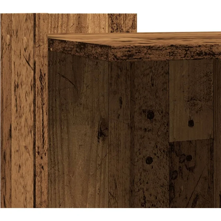 vidaXL Katzenklo Altholz-Optik 42x42x51 cm Holzwerkstoff 857749 – Bild 7