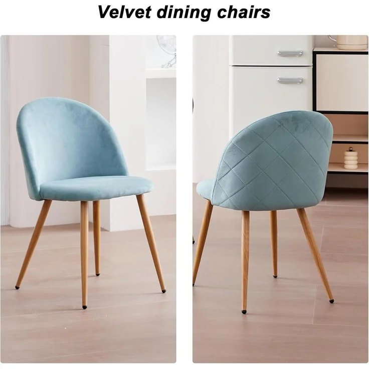 Esszimmerstuhl Samt Set Wohnzimmer Schlafzimmer Küche 2 4 Stühle – Bild 4