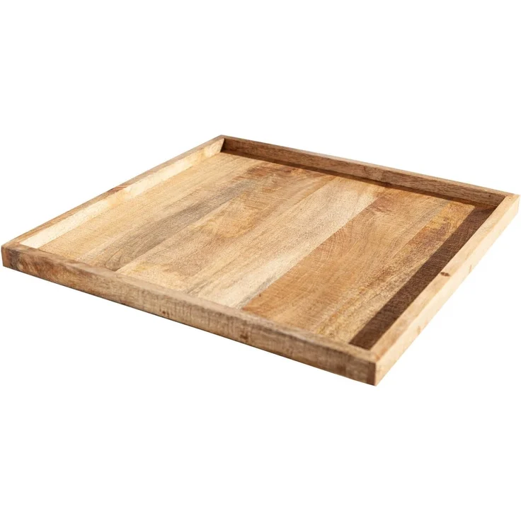 riess-ambiente Dekotablett MAKASSAR 50cm natur, aus Massivholz – Bild 1