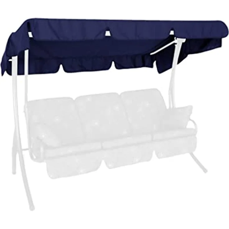 Angerer Freizeitmöbel Sonnendach für 3-Sitzer Hollywoodschaukel, wasser- und schmutzabweisend, waschbar, blau, 210 x 145 cm – Bild 2