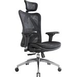 SIHOO M57 Ergonomischer Bürostuhl, Chefsessel mit 3D verstellbare Armlehne und Lendenwirbelstütze, Hautfreundliche Netz-Hochlehne, Schreibtischstuhl bis 150kg/330LB Belastbar(schwarz)